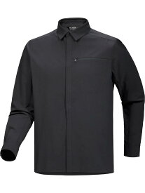 国内正規品　Arc’teryx　アークテリクススカイラインLSシャツ メンズ　Skyline LS Shirt Mロングスリーブ　長袖　ブラック　BLACK　黒機能シャツ　アウトドア/登山/トレッキング/トップス/カットソー/シャツ速乾　軽量　立体構造　X00001062001
