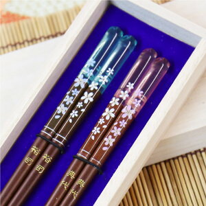 夫婦箸 名入れ 箸 ペア 【 恋桜〜アクリア桜色〜 】 誕生日 プレゼント ギフト ペアギフト ペアセット おしゃれ 実用的 高級 日本製 桜 サクラ お箸 父親 母親 両親 夫婦 結婚祝い 結婚記念日