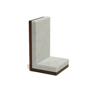 シィナベル Shinabel シィナベルブックエンド 大理石と天然木のブックエンド 【5営業日出荷】