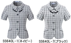 SS640L オーバーブラウス 神馬本店（selectstage）事務服・制服5号〜19号 ポリエステル86％・ナイロン7％・綿7％