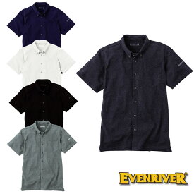 NR516 ソフトドライニットシャツ（半袖） EVENRINER イーブンリバー 春夏 インナー ニット M〜4L 綿70％・ポリエステル30％