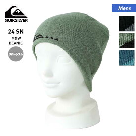 QUIKSILVER/クイックシルバー メンズ リバーシブルニット帽 EQYHA03348 帽子 毛糸 ニットキャップ ビーニー リバーシブル 2WAY スキー スノーボード スノボ 防寒 男性用 ブランド