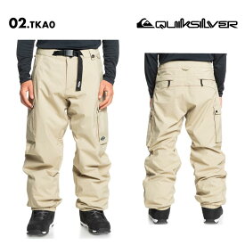 QUIKSILVER/クイックシルバー メンズ スノーウェア パンツ SNOW DOWN CARGO PT 2024-25 SNOW EQYTP03215 スノボウェア スノーボードウェア スキーウェア ボードウェア ブランド おしゃれ 男性用 《MDW》 型落ち アウトレット