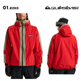 QUIKSILVER/クイックシルバー メンズ GORE-TEX スノージャケット HIGH ALTITUDE GORE-TEX JK 2025-26SNOW EQYTJ03494 スノーウェア スノー スキー スノボ スノーボード ウインタースポーツ パウダースカート 連結用ループ パスポケット ゴーグルポケット 男性用