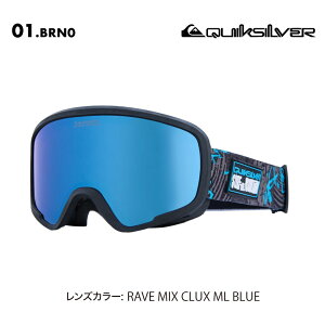 QUIKSILVER/クイックシルバー ジュニア ジュニア スノーゴーグル SHREDDER 2025-26SNOW EQBTG03025 スノボ スノーボード スキー スノーボード ウインタースポーツ UVカット くもり防止 キズ防止 ポーチ付