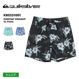 QUIKSILVER/クイックシルバー ジュニア サーフパンツ EVERYDAY STRAIGHT VL YTH14 2025 SPRING GLOBAL KBS251001 ボードショーツ 水着 柄 サーフィン プール 海水浴 海 ビーチ かわいい アウトドア ジュニア 子供用 こども用 男の子用 女の子用 《☆》