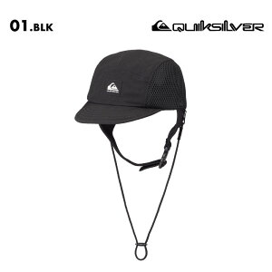 QUIKSILVER/クイックシルバー メンズ サーフキャップ WR UV WATER SURF CAP 2025 SPRING JP QSA251718 帽子 ぼうし 紫外線対策 UV対策 サイズ調整 あご紐付き シンプル メッシュ ループ紐付き アウトドア 男性