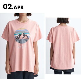 ROXY/ロキシー レディース UVCUT Tシャツ GREENFIELD 2024 SPRING RST241807 UV加工 抗菌消臭 オーバーサイズ アウトドア レトロ ブランド ロゴ おしゃれ 正規品 かわいい 女性用 《OTLSS》 《☆》 型落ち アウトレット SS限定