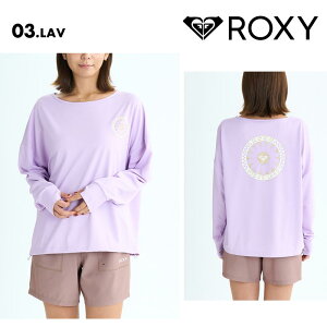 ROXY/ロキシー レディース 長袖 ラッシュガード WILD FLOWER 2025 SUMMER RLY252025 長そで Tシャツ 水着 ビーチ 海 海水浴 ワンポイント おしゃれ かわいい サムホール 女性用 《☆》