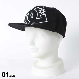 全品10％OFF券配布 DC SHOES/ディーシー メンズ＆レディース キャップ 帽子 DCP234242 ぼうし フラットバイザー 平つば 刺繍 男性用 女性用