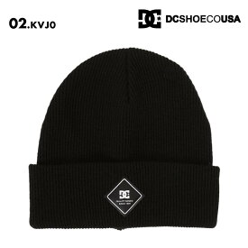 DC SHOES/ディーシー キッズ ジュニア ニット帽 LABEL YOUTH BEANIE 2024SNOW KBE243932 スノーボード スキー スノボ 防寒 ビーニー ニットキャップ リブニット シンプル ロゴ 正規品 ジュニア 子供用 こども用 男の子用 女の子用 型落ち アウトレット