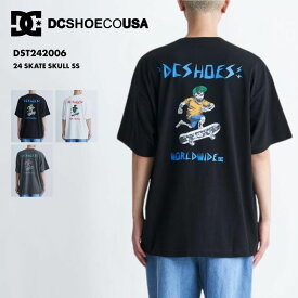 DC SHOES/ディーシー メンズ 半袖 Tシャツ 24 SKATE SKULL SS 2024 SUMMER DST242006 スケート スカル ビッグシルエットシルエット ビッグシルエット カットソー 大きめ 大きい ブランド 正規品 男性用 《OTMSS》 《☆》 型落ち アウトレット