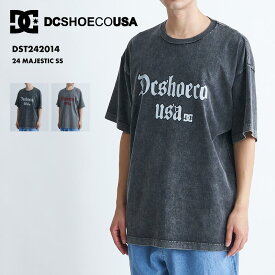 DC SHOES/ディーシー メンズ 半袖 Tシャツ 24 MAJESTIC SS 2024 SUMMER DST242014 ドロップショルダー ヴィンテージ調 ビッグシルエットシルエット ビッグシルエット カットソー 大きめ 大きい ブランド 正規品 男性用 《OTMSS》 《☆》 型落ち アウトレット SS限定