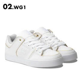 DC SHOES/ディーシー メンズ シューズ 靴 PURE SE SN SPRING 2024 DM241019 スニーカー ブラウン 茶 白 ホワイト ローカット 裏地メッシュ 耐摩耗性 おしゃれ かっこいい ブランド ロゴ 《OTMSS》 《☆》 型落ち アウトレット