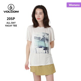 ボルコム VOLCOM レディース 半袖 Tシャツ B3512006 ロゴ UVカット はんそで ティーシャツ 女性用 白 ホワイト