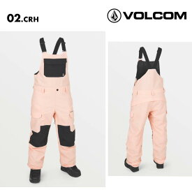 スノーボードウェア ボードウェア スノボウェア VOLCOM/ボルコム レディース スノーウェア ビブパンツ CRESTON 3D STRETCH BIB OVERALL 2025 SNOW H1252502 スノーボード スキー ウインタースポーツ 防寒 スノボウェア スキーウェア ボトムス リラックスフィット 女性用