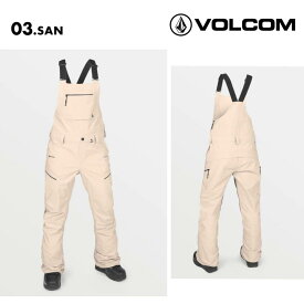 VOLCOM/ボルコム レディース GORE-TEX スノー ビブパンツ ELM STRETCH GORE BIB OVERALL 2025 SNOW H1352501 スノーボード スキー ゴアテックス 防寒 スノボウェア スキーウェア ボトムス スリムフィット 伸縮性サスペンダー ドロップシートジッパー 女性用 《LDY》 SS限定