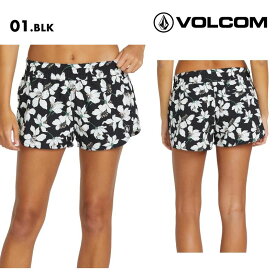 VOLCOM/ボルコム レディース サーフパンツ MIDNIGHT LILY 2" 2025 SPRING O0812500 ボードショーツ 水着 サーフィン ビーチ プール ウエストゴム アクティビティ 花柄 ブランド ロゴ 女性用 《☆》