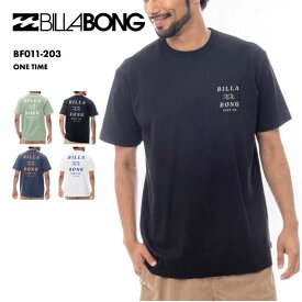 BILLABONG/ビラボン メンズ 半袖 Tシャツ ONE TIME 2025 SPRING BF011-203 半そで 紫外線対策 水着 ビーチ 海 海水浴 ロゴ バックプリント シンプル ブランド 男性用 《☆》