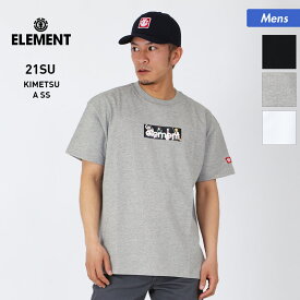 【SALE】 ELEMENT/エレメント メンズ 半袖 Tシャツ 鬼滅の刃 BB022-287 ティーシャツ カジュアル ロゴ プリント クルーネック トップス 男性用