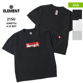 【SALE】 ELEMENT/エレメント キッズ 半袖 Tシャツ 鬼滅の刃 コラボモデル BB026-292 ティーシャツ ロゴ 竈門炭治郎 竈門禰豆子 嘴平伊之助 我妻善逸 ジュニア 子供用 こども用 男の子用 女の子用