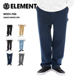 ELEMENT/エレメント メンズ スケートボード パンツ SHOD PANTS STD 2025 SPRING BF021-700 スケボー ボトムス ワイド テーパード ウエストゴム スケートパンツ 伸縮性 男性用 《☆》