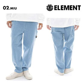 ELEMENT/エレメント メンズ スケートボード ペインターパンツ SHOD PANTS W9 2025 SPRING BF021-701 スケボー ボトムス ワイド ペインターポケット デニム スケートパンツ 男性用 《☆》