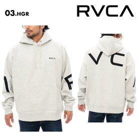 RVCA/ルーカ メンズ パーカー FAKE RVCA HD 2024 FALL＆WINTER BE042-005 プルオーバー ビッグシルエット 裏起毛 厚手 フーディ フード付き ロゴ 柔らかい 秋冬 男性用 男性用 《☆》 型落ち アウトレット