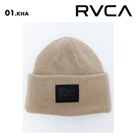 RVCA/ルーカ メンズ ニット帽 REVERSIBLE BEANIE 2024 FALL＆WINTER BE042-950 ビーニー 帽子 リバーシブル ボーダー リブ編み スキー スノボ 帽子 ロゴ 秋冬 男性用 《☆》 型落ち アウトレット