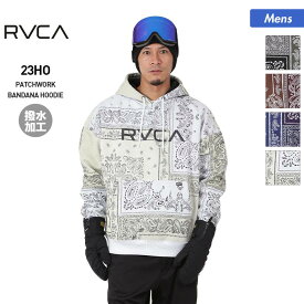 ルーカ RVCA メンズ スノーウェア 撥水パーカー BC042-158 ウエア スキーウェア スノボウェア スノーボードウェア 男性用