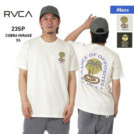 【SALE】 RVCA/ルーカ メンズ 半袖 Tシャツ BD041-240 ティーシャツ トップス クルーネック ロゴ バックプリント 男性用