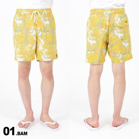 RVCA ルーカ メンズ レディース ユニセックス ウォークパンツ イエロー BD041-602 膝上丈 短パン ハーフパンツ イージーパンツ ボトムス 海 ビーチ プール 海水浴 アウトドア タウンユース リゾート キャンプ フェス 旅行 街履き カジュアル 男性用 女性用 《OTMSS》 《☆》