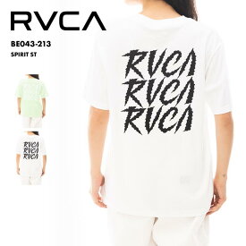 RVCA/ルーカ レディース 半袖 Tシャツ SPIRIT ST 2024 SPRING BE043-213 ティーシャツ バックプリント カジュアル クルーネック ブラック ホワイト ブランド おしゃれ 春夏 正規品 女性用 《OTLSS》 《☆》 型落ち アウトレット