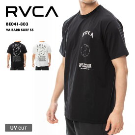 RVCA/ルーカ メンズ 半袖 ラッシュガード VA BARB SURF SS 2024 SPRING BE041-803 ティーシャツ UVカット 紫外線カット 水着 海水浴 プール ブランド おしゃれ 春夏 正規品 男性用《MENR》 《OTMSS》 《☆》 型落ち アウトレット
