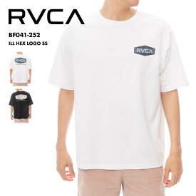 RVCA/ルーカ メンズ 半袖 Tシャツ ILL HEX LOGO SS 25 SPRING BF041-252 クルーネック 綿100 オーバーフィット トレンド ロゴ ゆったり ルーズ シンプル ブランド 男性用 《☆》 型落ち アウトレット