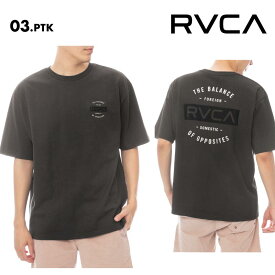 RVCA/ルーカ メンズ 半袖 Tシャツ TCS SS 25 SPRING BF041-265 クルーネック 綿100 大きめ ルーズ ゆったり シンプル オーバー シンプル ブランド ロゴ 男性用 《☆》 型落ち アウトレット