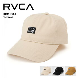 RVCA/ルーカ メンズ キャップ VICES CAP 25 SPRING BF041-954 帽子 ぼうし 綿100 日よけ 紫外線対策 調整可 浅め シンプル ブランド ロゴ 男性用 《☆》 型落ち アウトレット