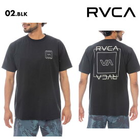 RVCA/ルーカ メンズ 半袖 ラッシュガード ILL ESCAPE SQUARE SFST 25 SPRING BF041-870 速乾 UVカット UPF50 ロゴ ビーチ プール トップス トレーニング ブランド シンプル 男性用 《☆》 型落ち アウトレット
