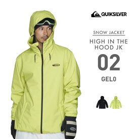 スノーボードウェア ボードウェア スノボウェア QUIKSILVER/クイックシルバー メンズ スノージャケット HIGH IN THE HOOD JK 2024-25 SNOW EQYTJ03452 スキーウェア スノーウェア スノボウェア ボードウェア フード パスポケット 防寒 アウター 上着 ジャケット 男性用