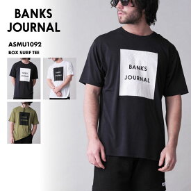 BANKS JOURNAL/バンクスジャーナル メンズ 半袖 ラッシュガード Tシャツ BOX SURF TEE 2024 SPRING ASMU1092 tシャツ カットソー トップス UVカット サーフィン 速乾 紫外線対策 ロゴ ブランド 男性用《MENR》 《OTMSS》 《☆》 型落ち アウトレット