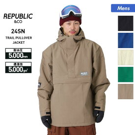 全品10％OFF券配布 Republic & Co/リパブリック メンズ スノーウェアジャケット TRAIL_PULLOVER_JACKET スノージャケット スノボウェア スノーウェア スキーウェア スノーボードウェア 上 男性用 ブランド