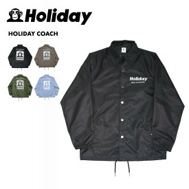 HOLIDAY/ホリデー メンズ スノーウェア コーチジャケット HOLIDAY COACH 2024-25 SNOW HOLIDAY COACH スノボウェア スノーボードウェア スキーウェア ボードウェア 防寒 ブランド おしゃれ 男性用 《MDW》 型落ち アウトレット