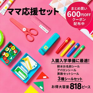 名前シール 3種セット 算数セット アイロンシール ママ応援セット お名前シール 算数ボックス 名前付け ネームシール 