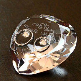 リングピロー 完成品（小）【ガラスの輝きが美しい】手作り ウエディング 結婚祝い 結婚式の指輪 ハート型の指輪置き
