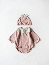 mocmof モクモフ いちご 苺 ロンパース 帽子 ベビー服 子供服 苺ロンパース 帽子なりきりセット ベビー キッズ 赤ちゃん 女の子 長袖 70 80 レッド ピンク