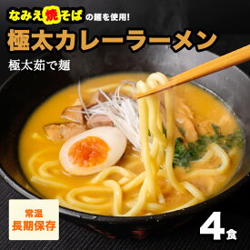 ラーメン らーめん 拉麺 ラーメンセット ご当地グルメ 生麺 ソース焼きそば お取り寄せグルメ 1000円ポッキリ 送料無料 食品 福島 取り寄せ お土産 巣ごもり【なみえ焼そばの麺で食べるカレーラーメン4食入】