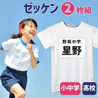 お名前アイロンシール 【つるつるゼッケン】2枚組 子供kから大人まで使える 選べるサイズ 体操服にウェア…