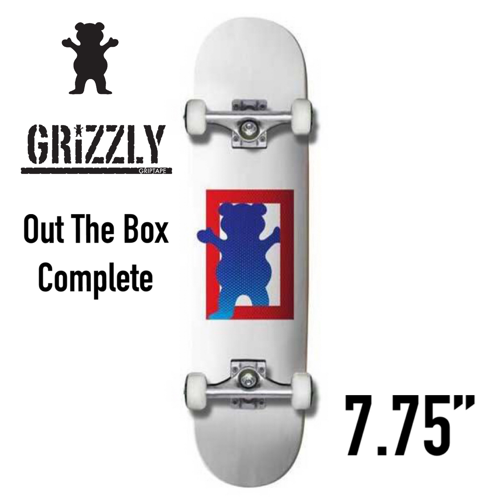 安い Grizzly Out The Box Complete 7 75 グリズリー ザ ボックス コンプリート ベアカット アウト レギュラー スケボー スケート スケートボード 完成品 かわいい おしゃれ かっこいい ストリート キッズ レディース 初心者 くま 激安ブランド Greenzonwheelz Com