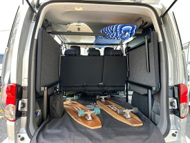 NAMINORIKOZOU 日産 NV200W 左右サイドバー＆スライドバー2本セット 車内キャリア 延長ステー・ パッド付　スキー スノーボード サーフィン ロングボード 脚立 資材 ロッドホルダー 車中泊 釣り 職人棚 室内 車内 ラック 棚 荷室 天井 収納 アウトドア カスタム