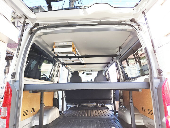 楽天市場】NAMINORIKOZOU 200系ハイエースDX 車内キャリア 2本セット 